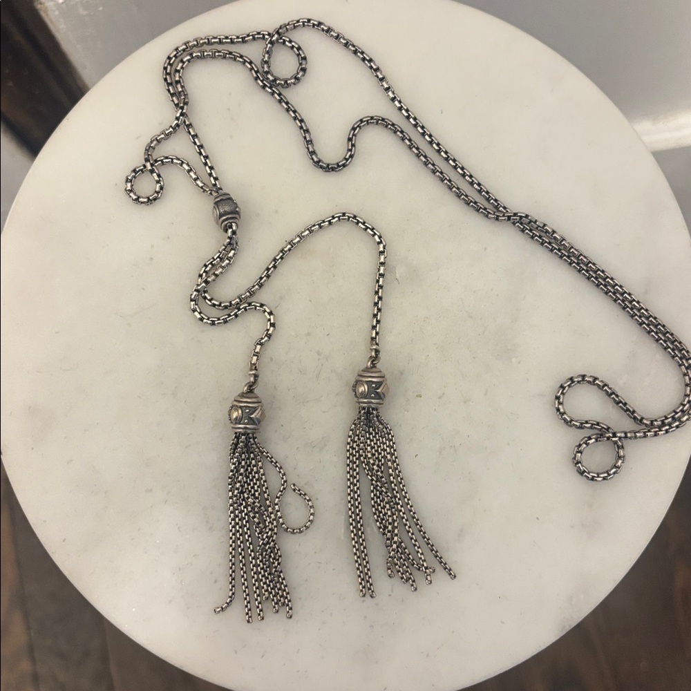 David Yurman Authentic Renaissance Tassel Necklace *authentic* - Picture 8 of 16